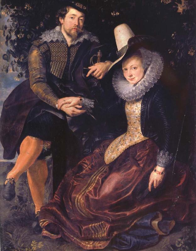 Peter Paul Rubens Rubens with his First wife isabella brant in the Honeysuckle bower France oil painting art